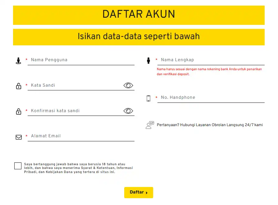 we88 daftar